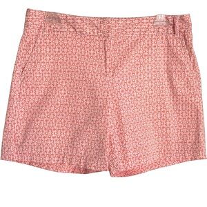 Dressy Patterned Coral Shorts Womens 8 Stretch Pockets Cotton Counterparts